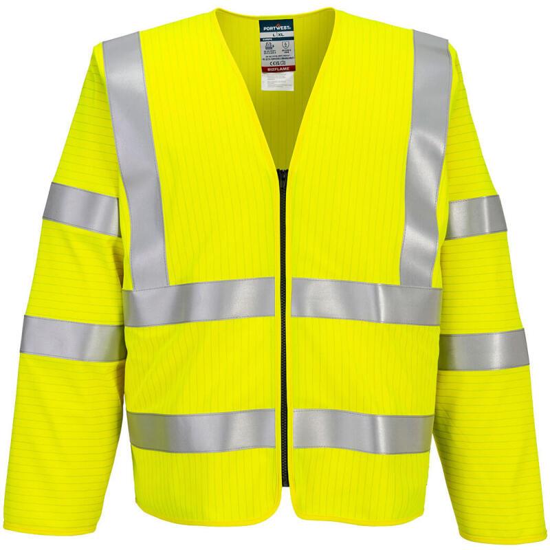 Portwest FR616 Gilet zippé manches longues Bizflame HV FR