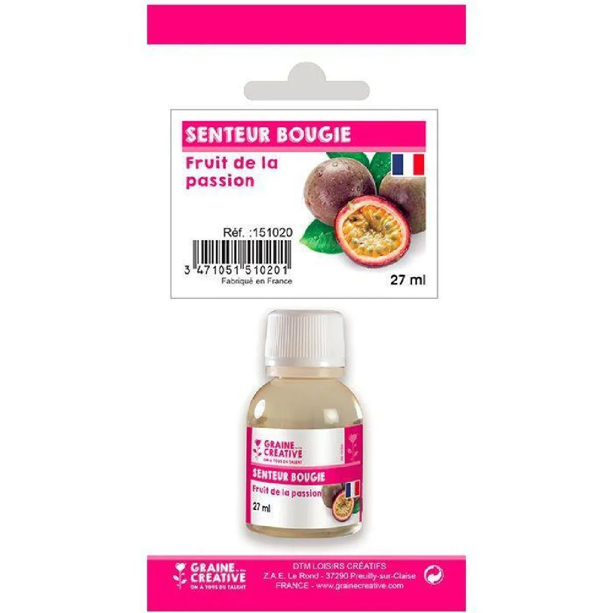 Parfum pour Bougies Graines Créatives - 27 ml