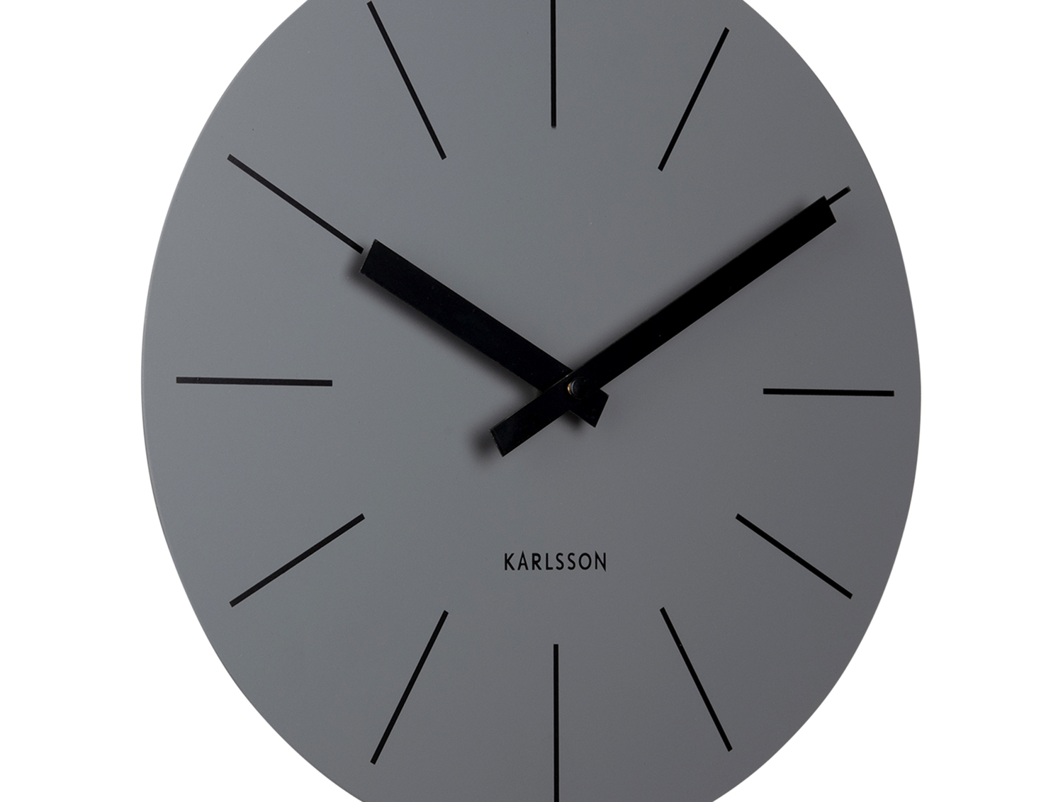 Wall clock Arlo pendulum matt dark grey