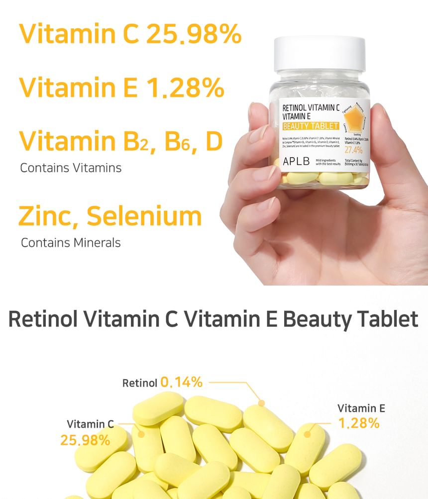APLB - Retinol Vitamine C Vitamine E Beauty Tablet