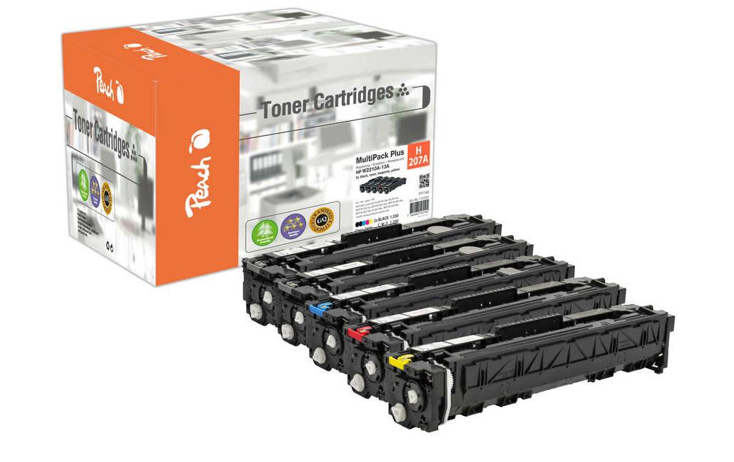 Toner HP No. 207A XL 2x Black, 1x Cyan, Magenta, Yellow<br>Tonerset, Schwarz, Cyan, Magenta und Gelb