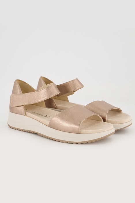 Caprice Leder-Sandaletten, Wechselfußbett, Weite H