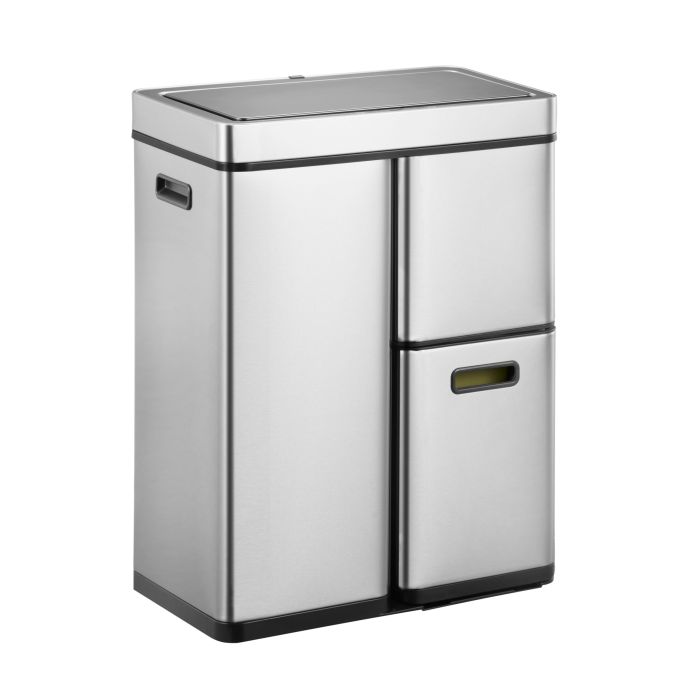 EKO Vepa Bins Gescheiden Afvalbak Mirage Plus Sensor mat rvs 30 15 15 liter (VB933860)
