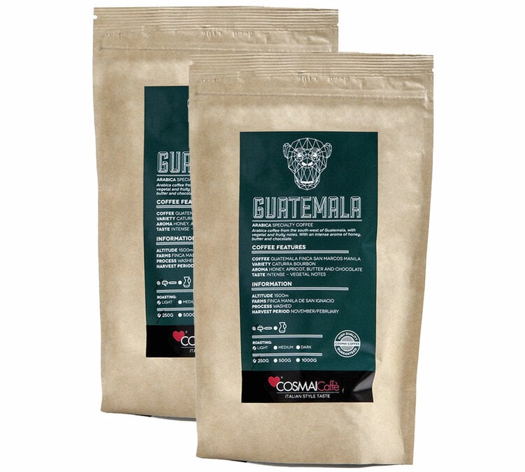 2 x 250g café en grain Specialty Guatemala - Cosmai Caffè