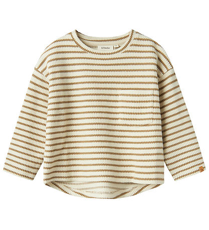 Lil' Atelier Bluse - Rib - NmmTadeo - Turteltaube/Versteinert Oa