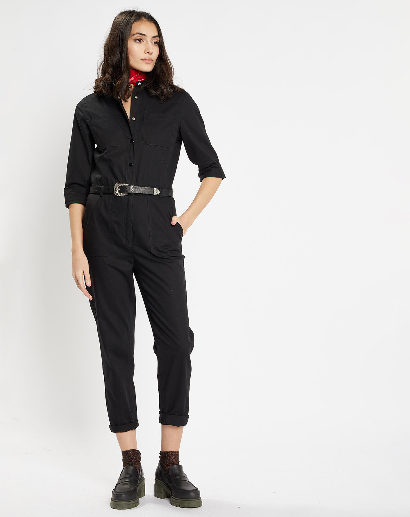 Galeries Lafayette Combinaison Cassius Workwe noire