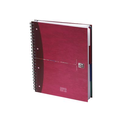 Oxford Europeanbook - Cahier A5 - 200 pages - petits carreaux (5x5 mm) - disponible dans différentes couleurs