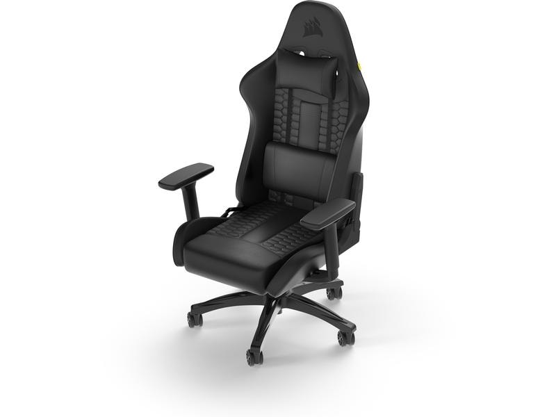 Corsair Gaming-Stuhl T100 Relaxed Kunstleder Schwarz Gaming-Computerstuhl mit 120 kg Belastbarkeit