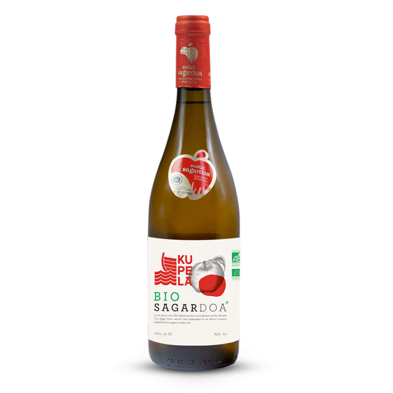Kupela Sagardoa bio - Vin de pomme basque 6%