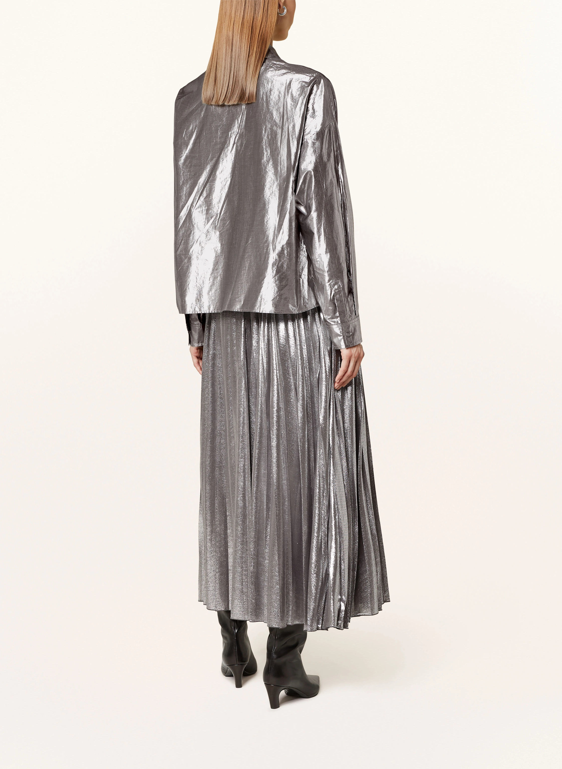 WEEKEND Max Mara Hemdbluse ALDENO mit Glanzgarn