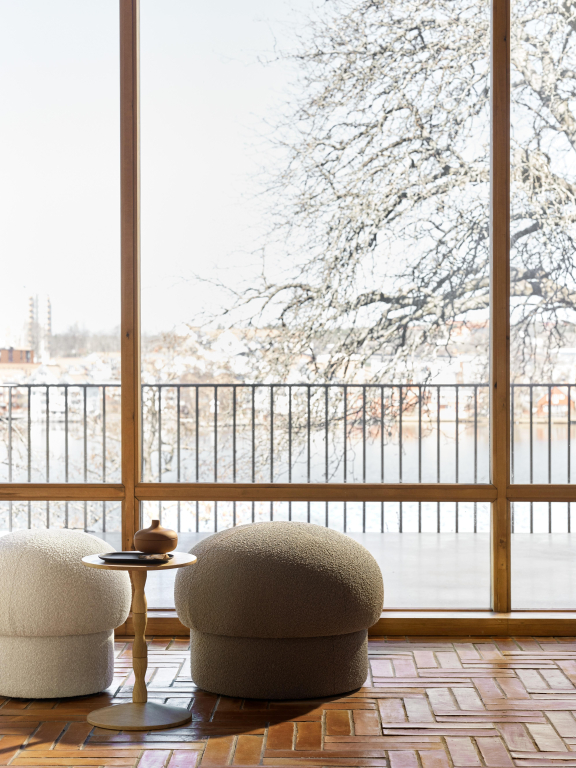 Design House Stockholm Uno poef 65 brown