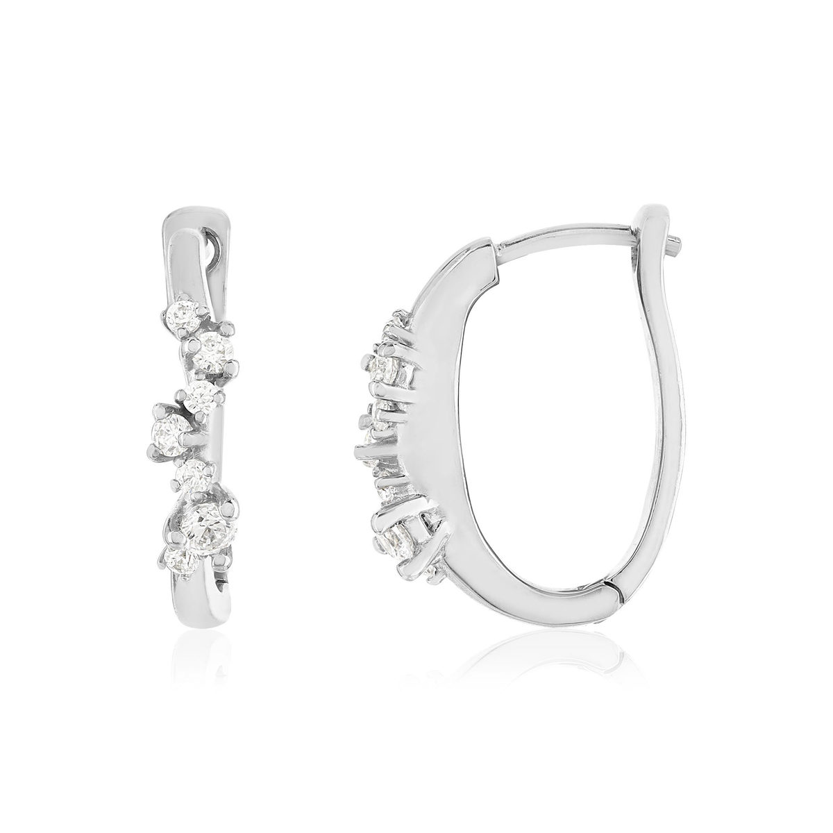 Créoles argent 925 et zirconias