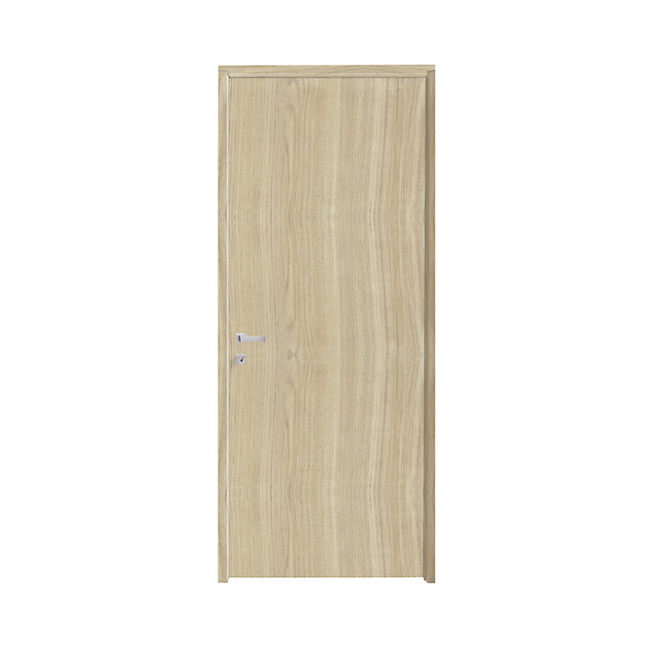 Bloc-porte Alpille effet chêne naturel H.204 x l.83 cm, réversible
