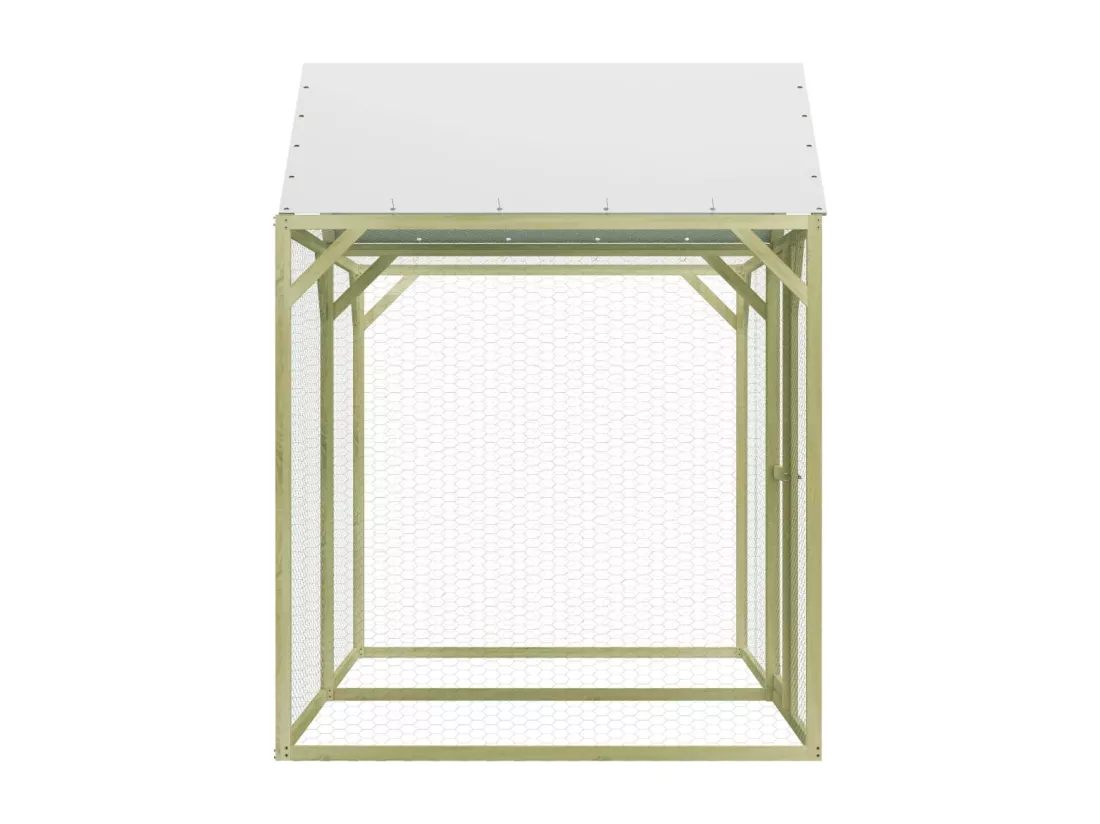 Poulailler 3x1,5x2 m Pinède imprégnée