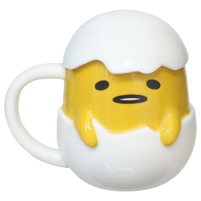 Sunart - Sanrio Gudetama keramische mok 400 ml met deksel