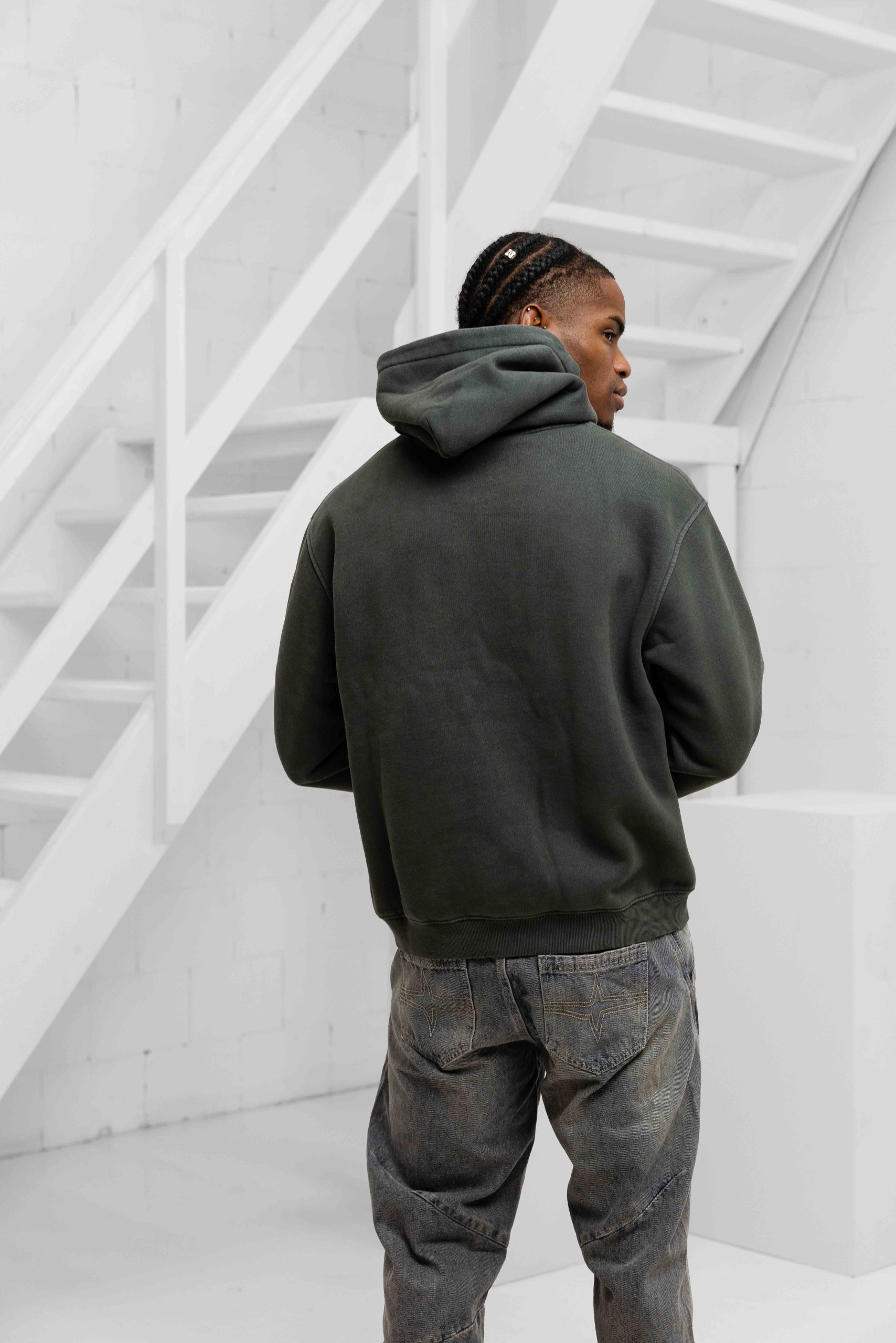 Black Bananas Ripped Arch Hoodie Heren Zwart