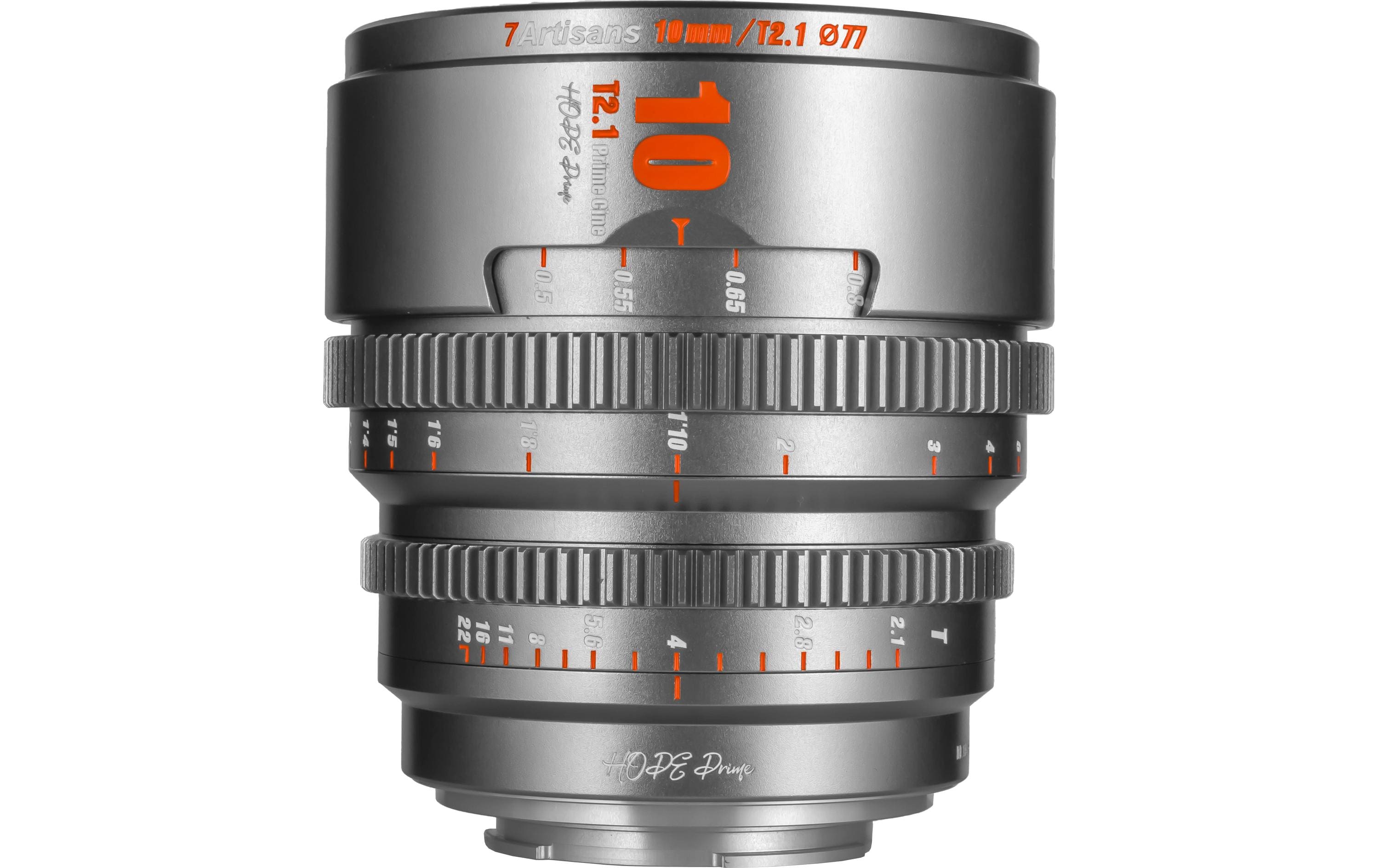Festbrennweite 10mm T/2.1 – Fujifilm X-Mount<br>Kompaktes, leichtes Objektiv für Kameras mit Super35-Sensoren