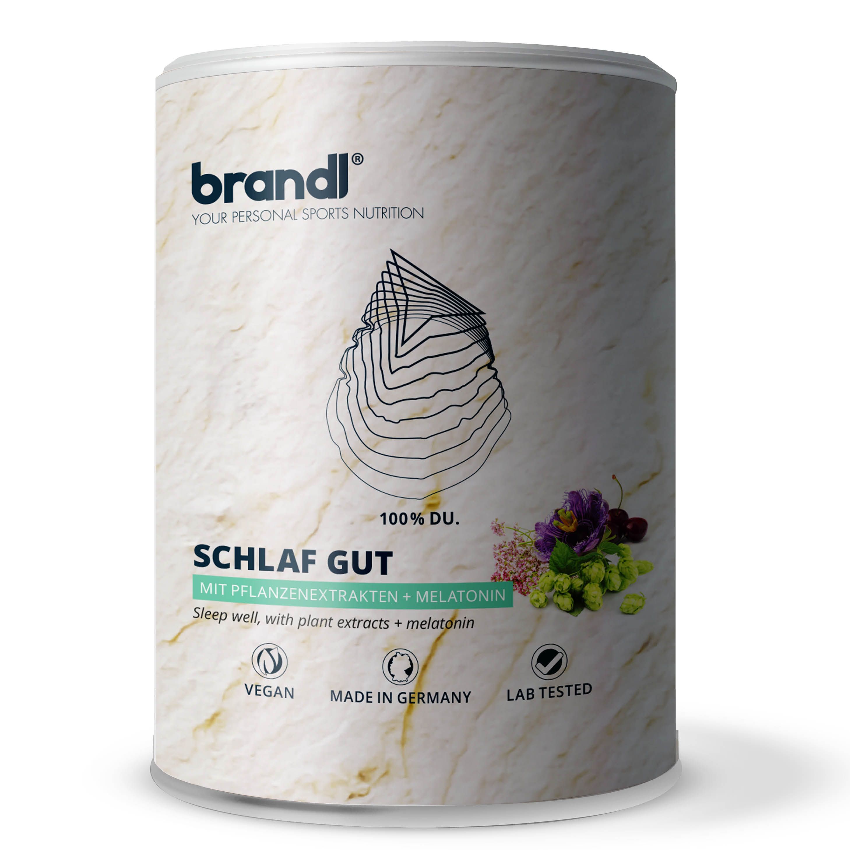 brandl® Melatonin mit Baldrian, Passionsblume, Sauerkirsche & Hopfen