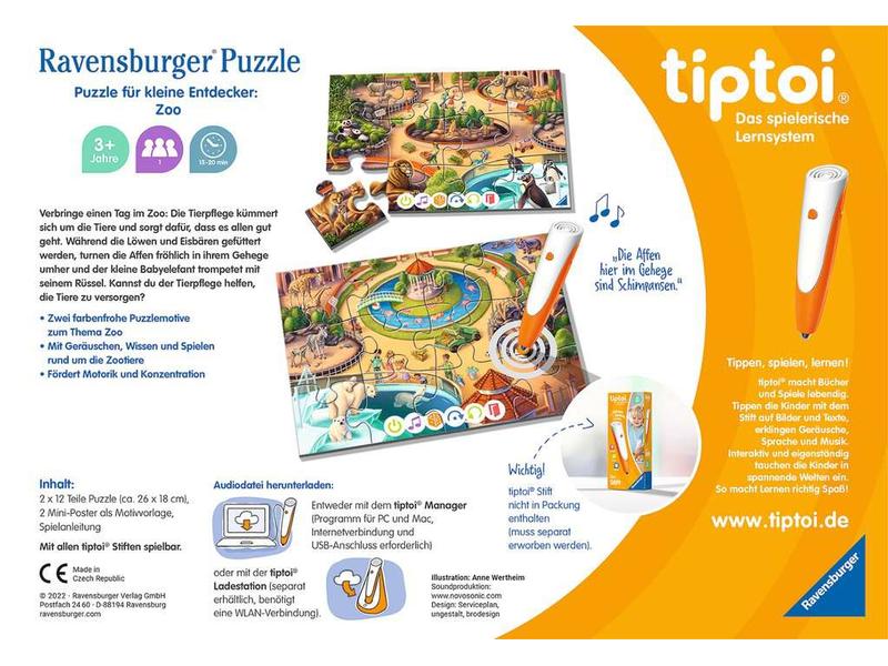 tiptoi Puzzle Zoo Das tiptoi Puzzle für kleine Entdecker