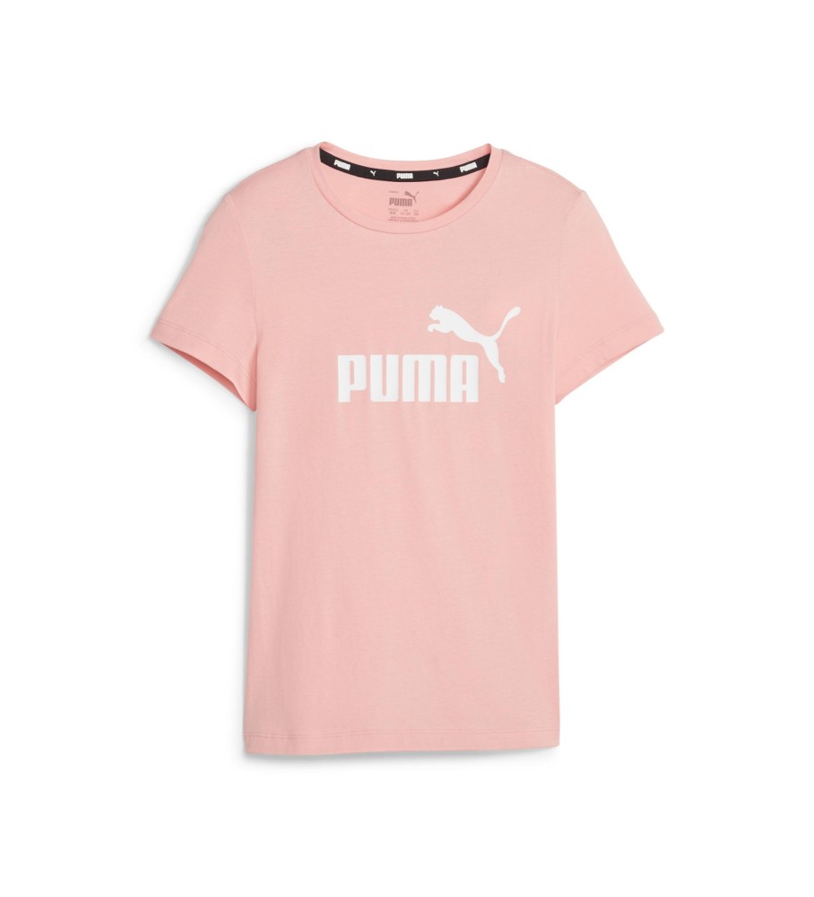 Camiseta Puma Essential Logo rosa
