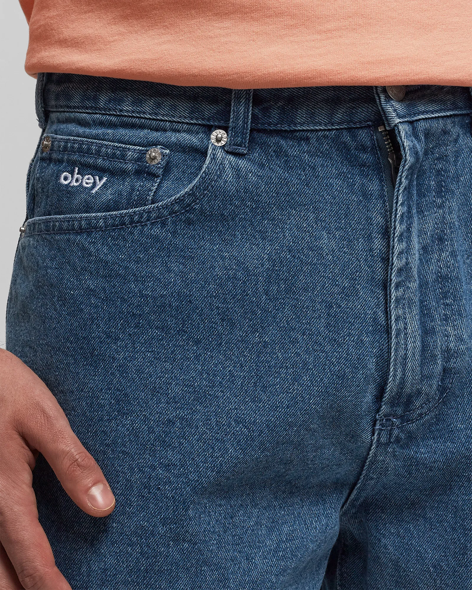 Obey Bigwig baggy denim short