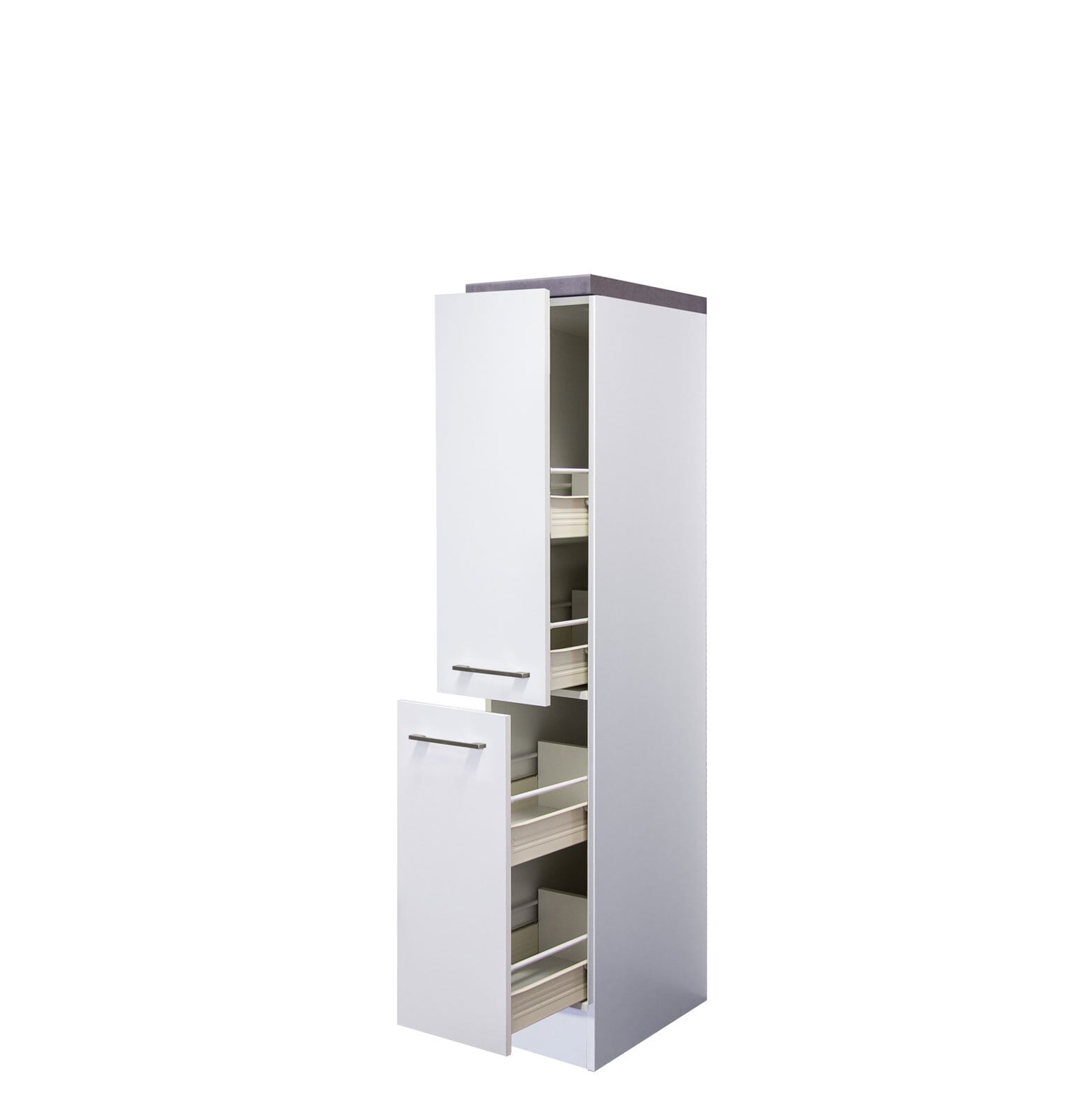 Küchen Apothekerschrank NEO 30 x 161 x 57 cm weiß