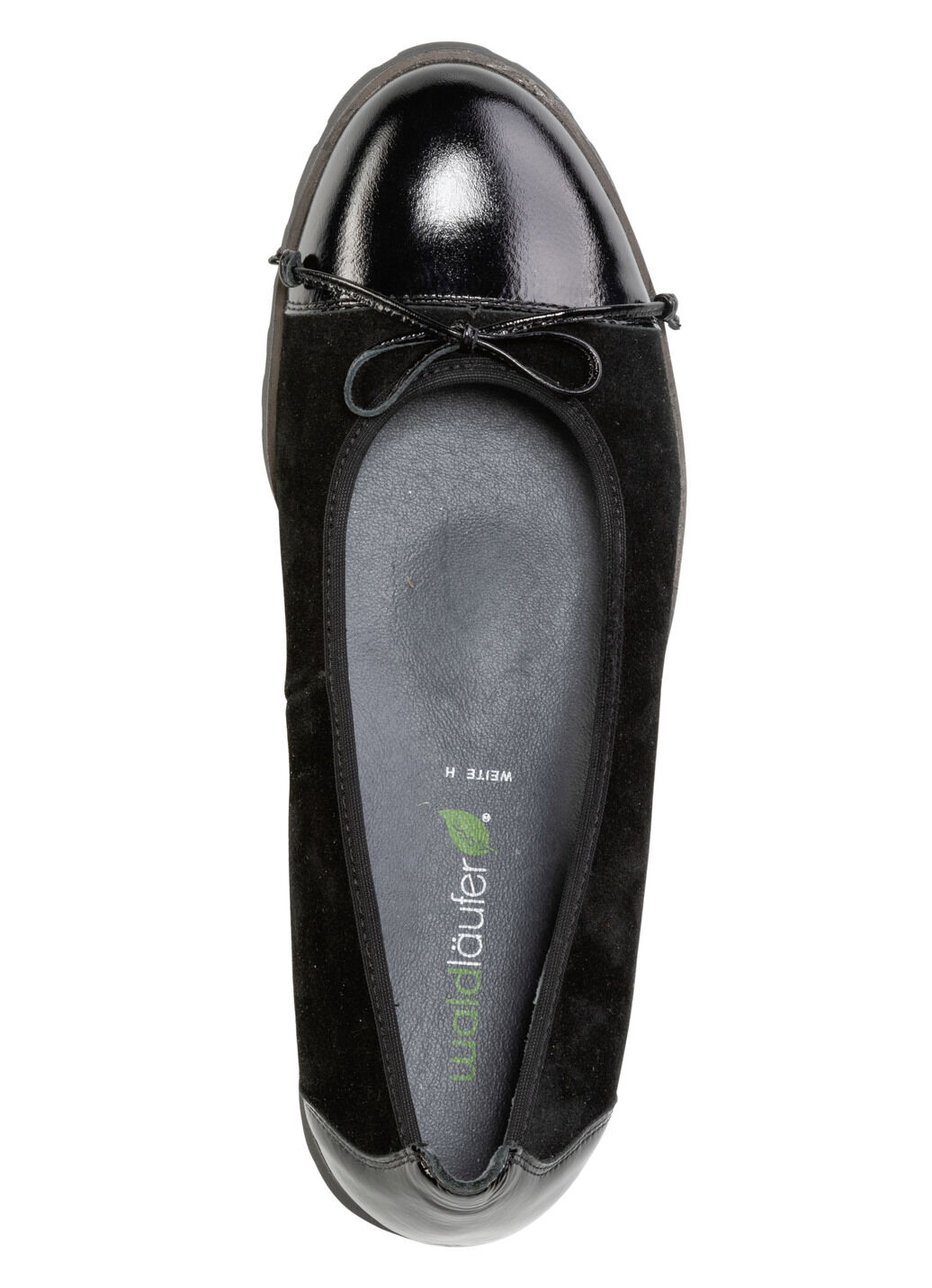 Waldläufer, elegante Damen-Ballerinas, Weite H, mit herausnehmbarem Fussbett