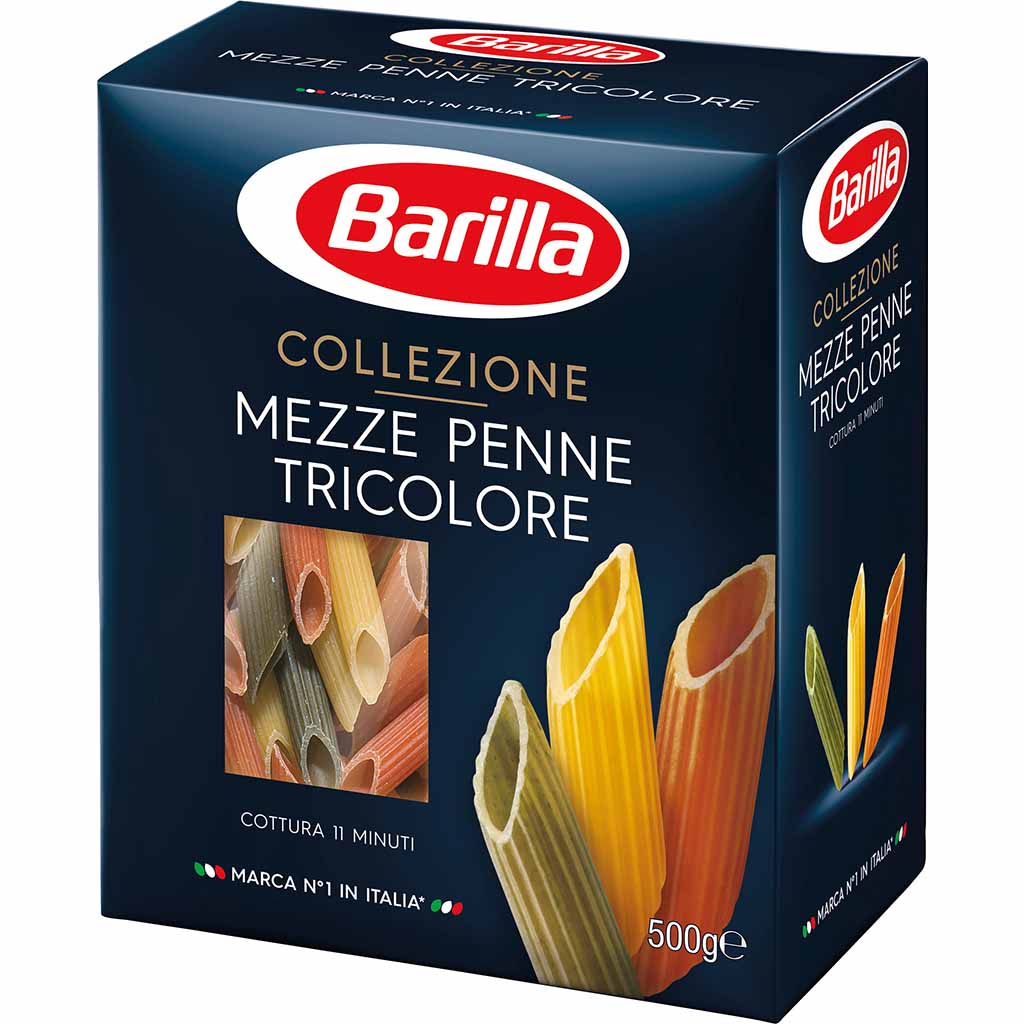 Barilla Nudeln Collezione Mezze Penne Tricolore 500g MHD:1.3.26