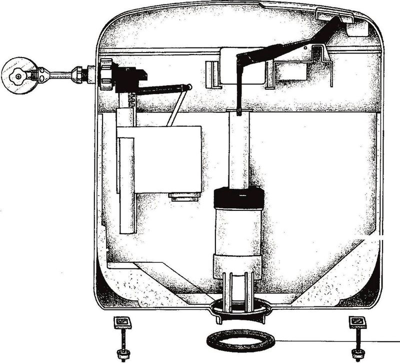 Van Marcke - Zaffiro - Opbouw Reservoir - Wit - Kunststof - Waterbesparend