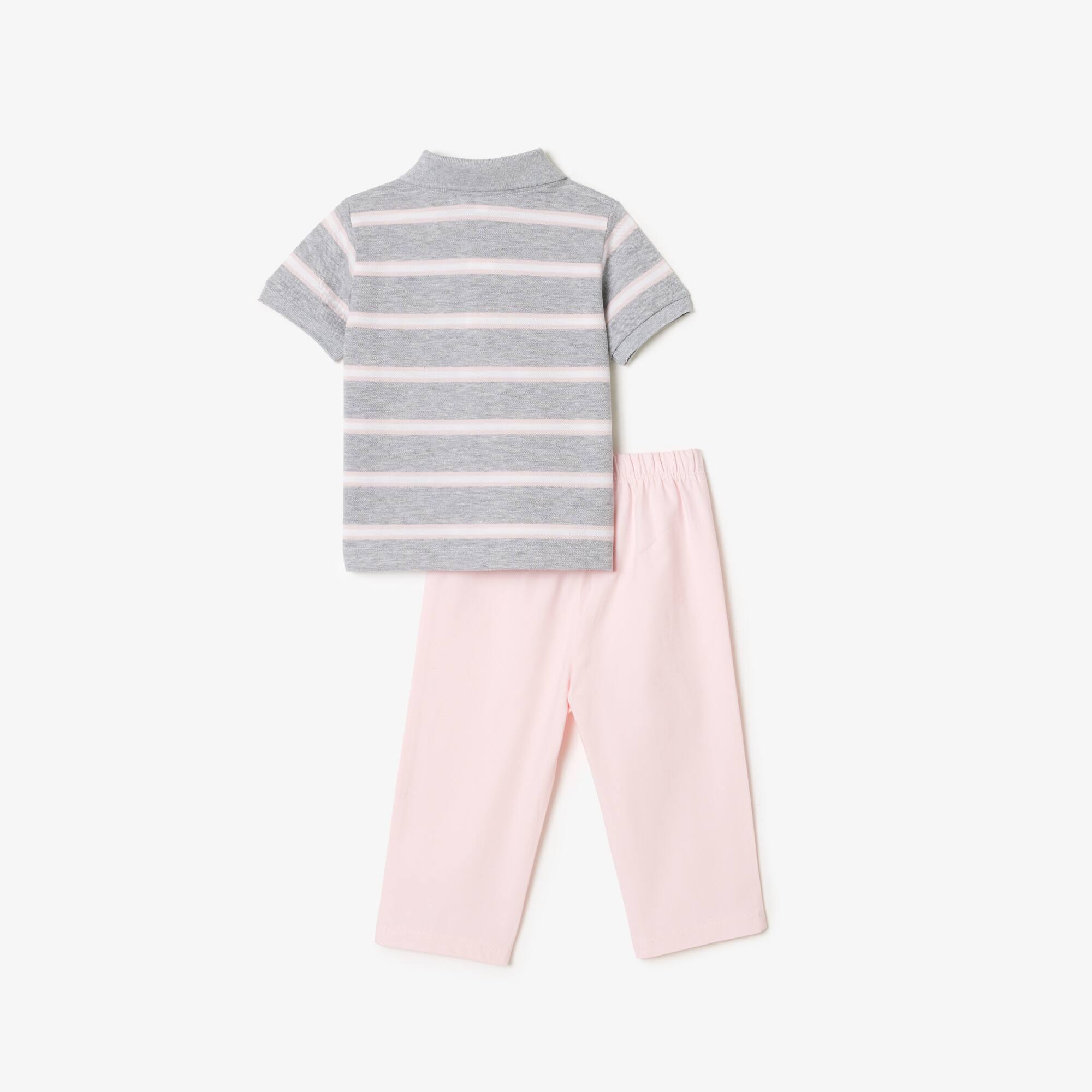 Coffret pyjama en mini piqué de coton biologique Coffrets Cadeaux - Gris - Lacoste - Garçon