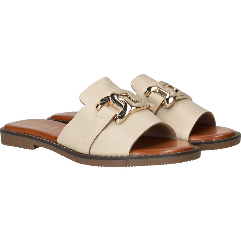 DSTRCT Slippers Beige Dames