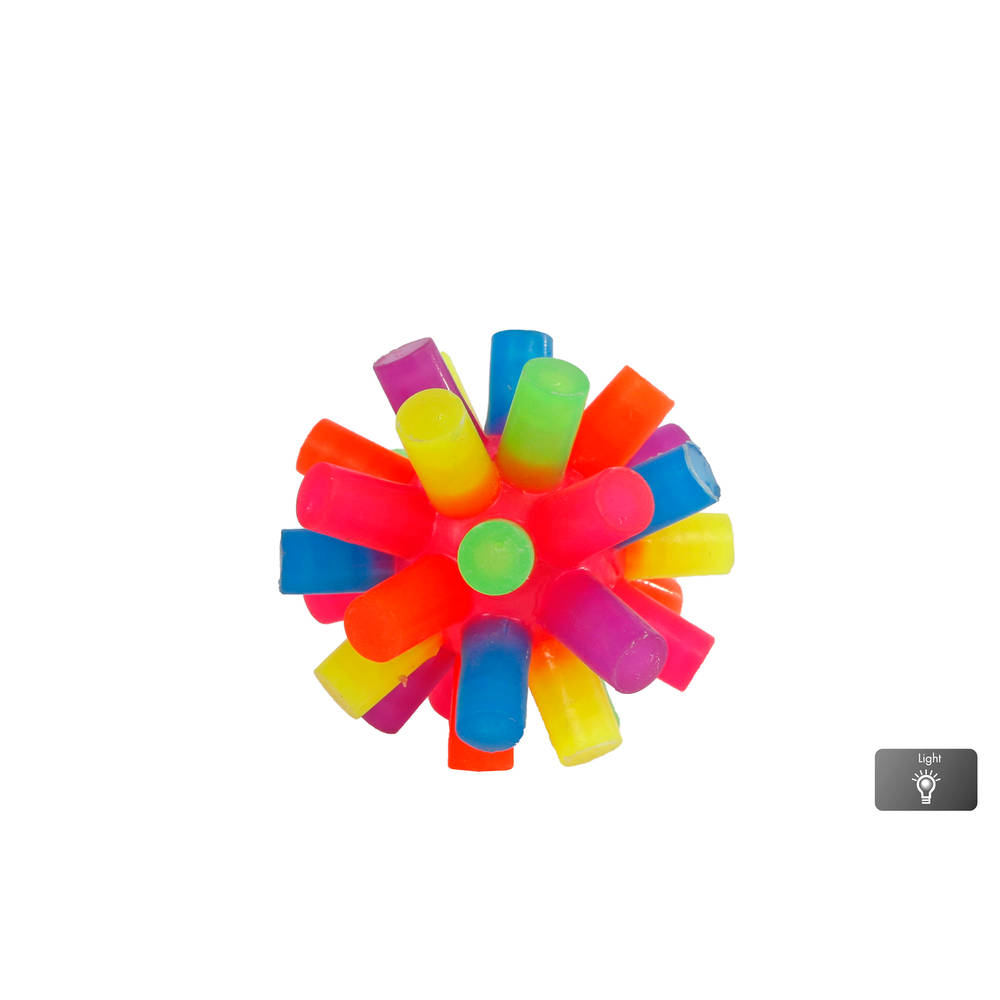 Stuiterbal Pogo met licht - 7,8 cm