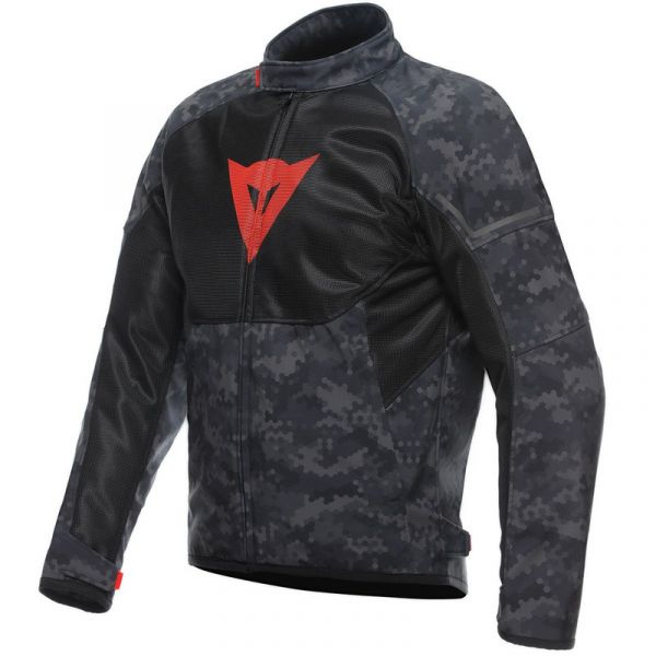 Dainese Casaco Ignite Air Tex Camo-gray / Black / Fluo-red 54