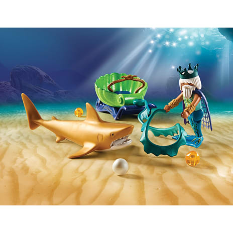 Playmobil Havets konge med haj-karet 70097