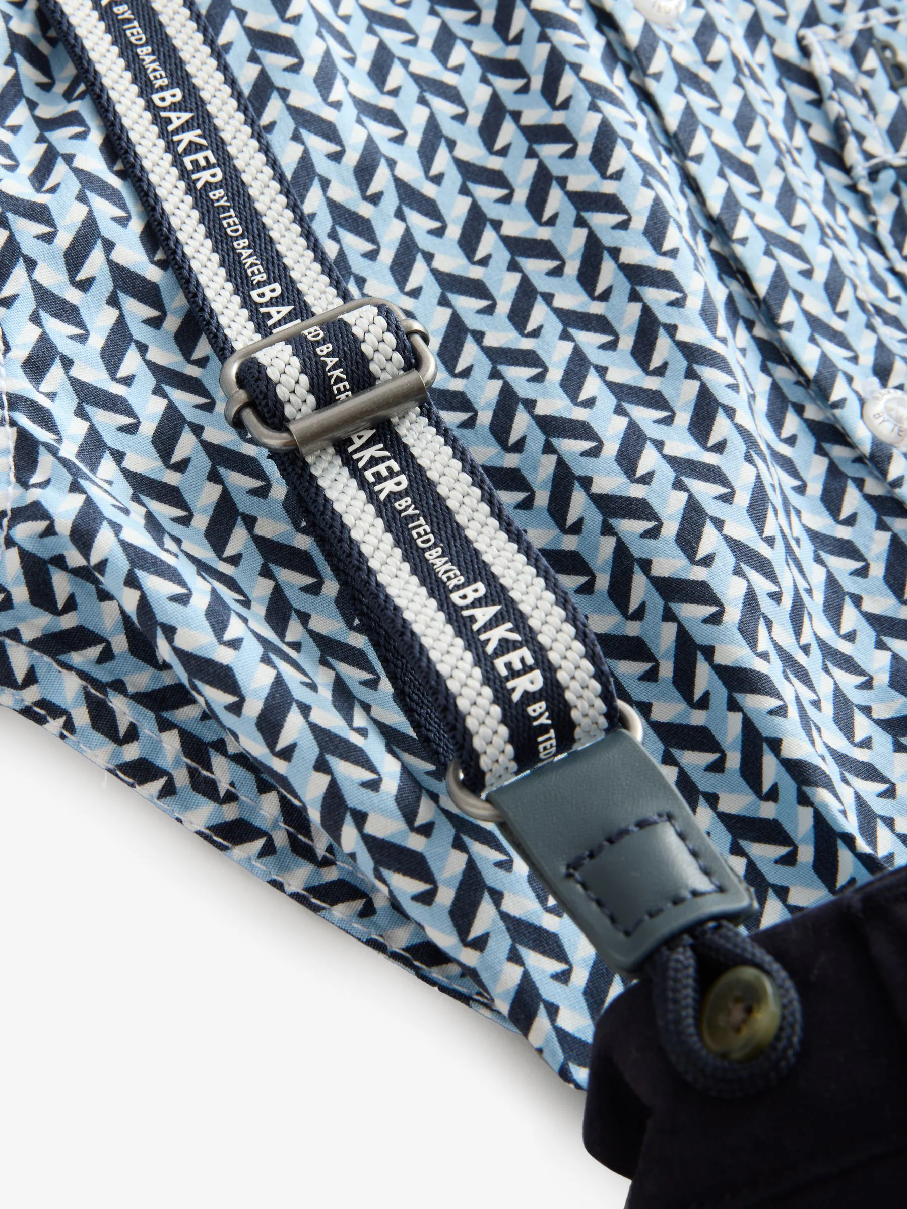 Marineblauw - Baker by Ted Baker Shirt Trousers and Braces Set