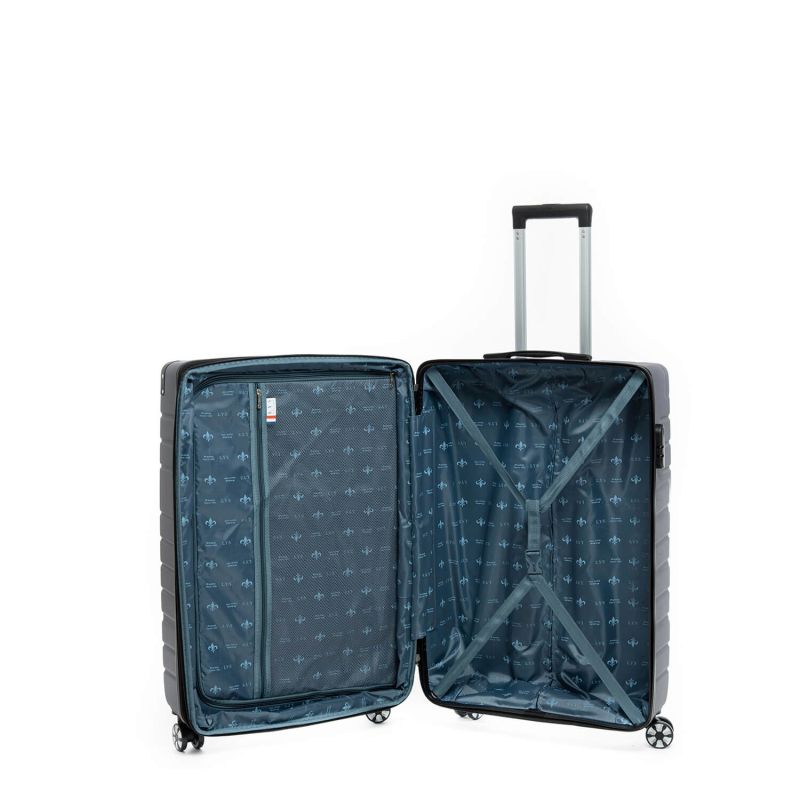 Valise cabine rigide 2123 Extensible 56 cm Gris foncé