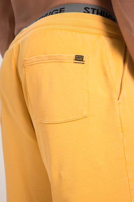 STHUGE Sweat-Bermuda, acid washed, Relaxed Fit, Print, bis 8 XL