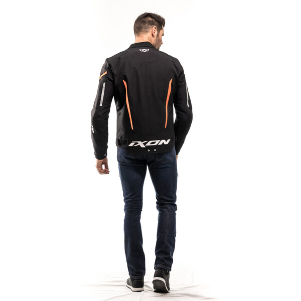 Ixon - Blouson Striker Noir / Blanc / Orange
