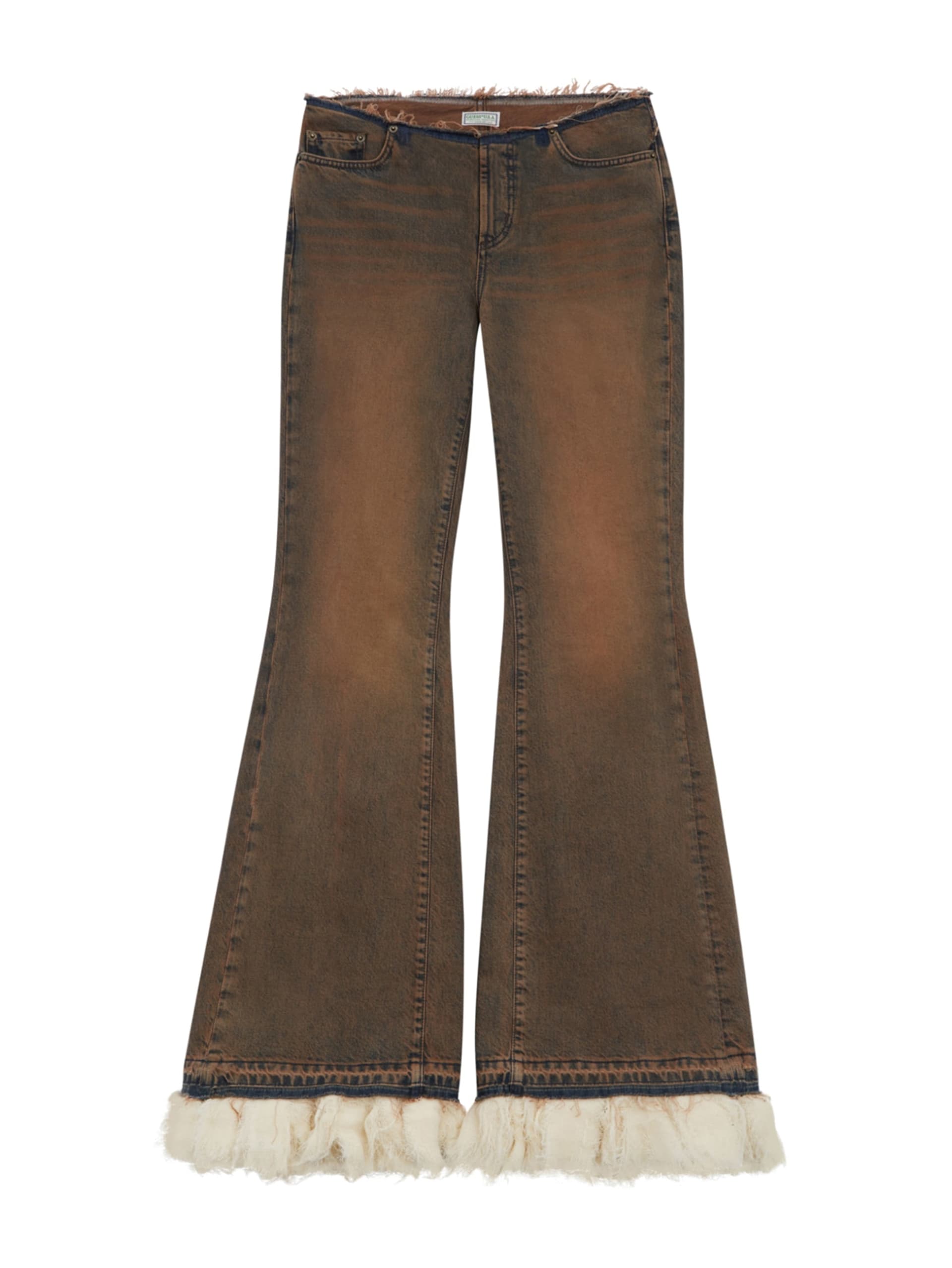Calça jeans flare de cintura baixa