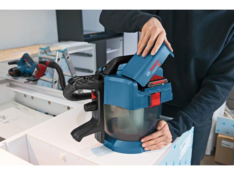 Bosch Professional Akku-Nass-/Trockensauger GAS 18V-10L Sol Akku-Staubsauger