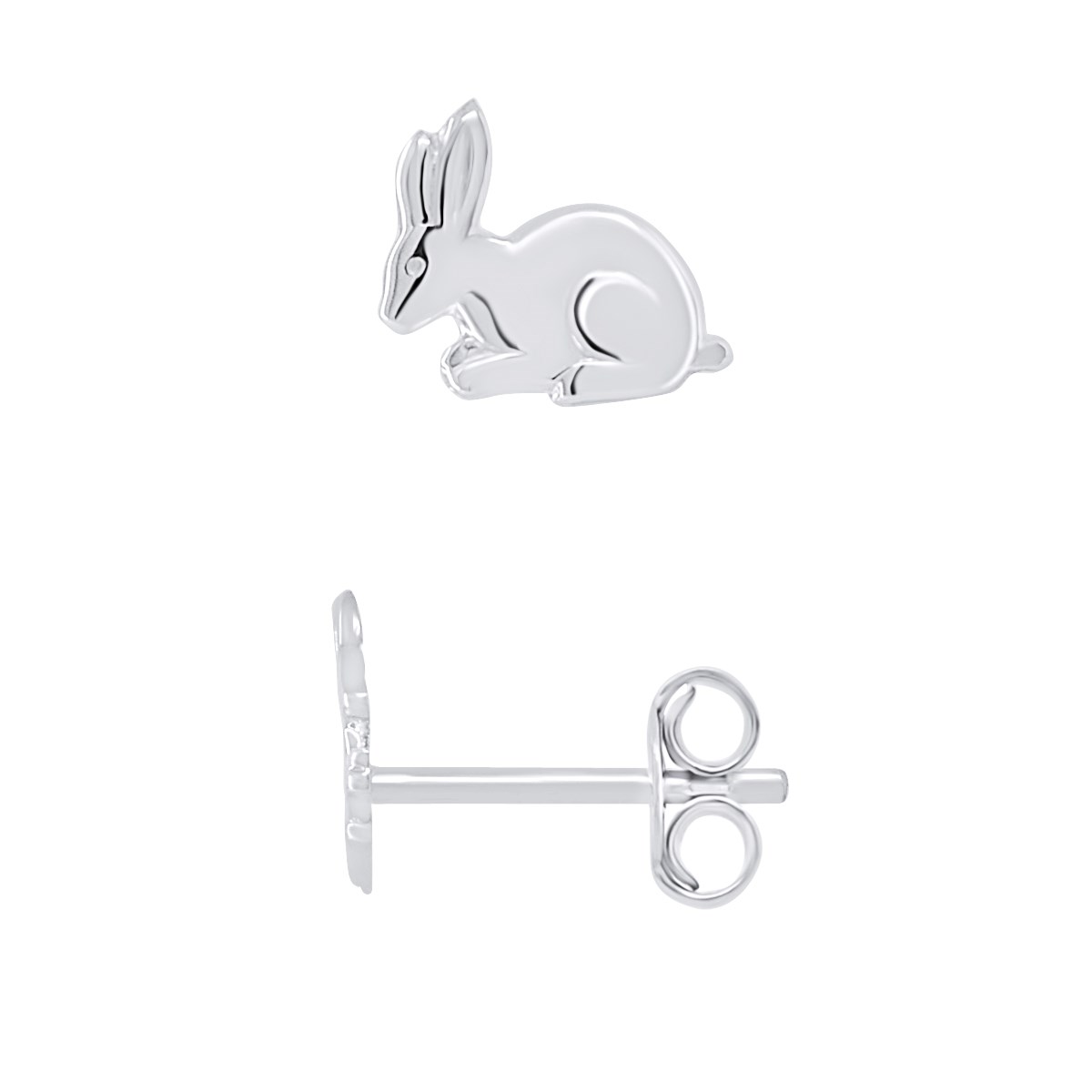 Boucles d'Oreilles LAPIN - Argent 925
