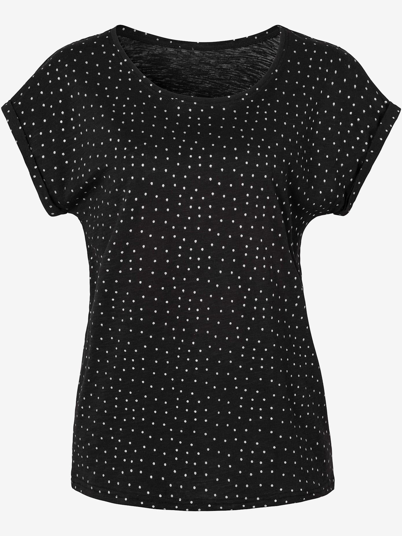 T-shirts vivance avec petits pois pailletés couleur argent