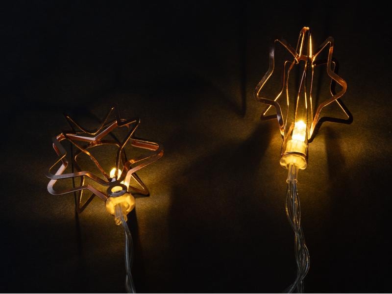 COCON LED-Lichterkette Sternenringe, 135 cm Dekorative Weihnachtsbeleuchtung