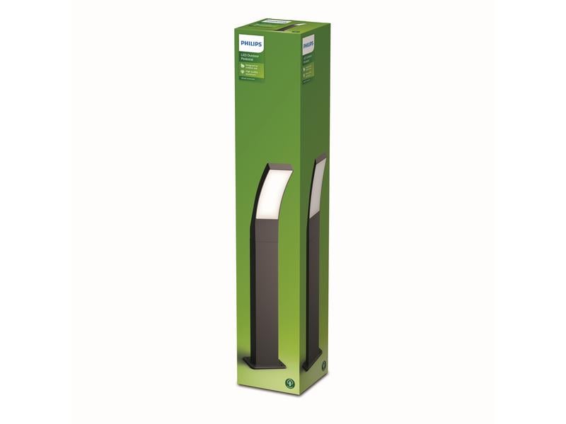 Philips Sockelleuchte Splay, 12 W, 1100 lm, 2700 K, 60 cm, Aussensockelleuchte für den Garten