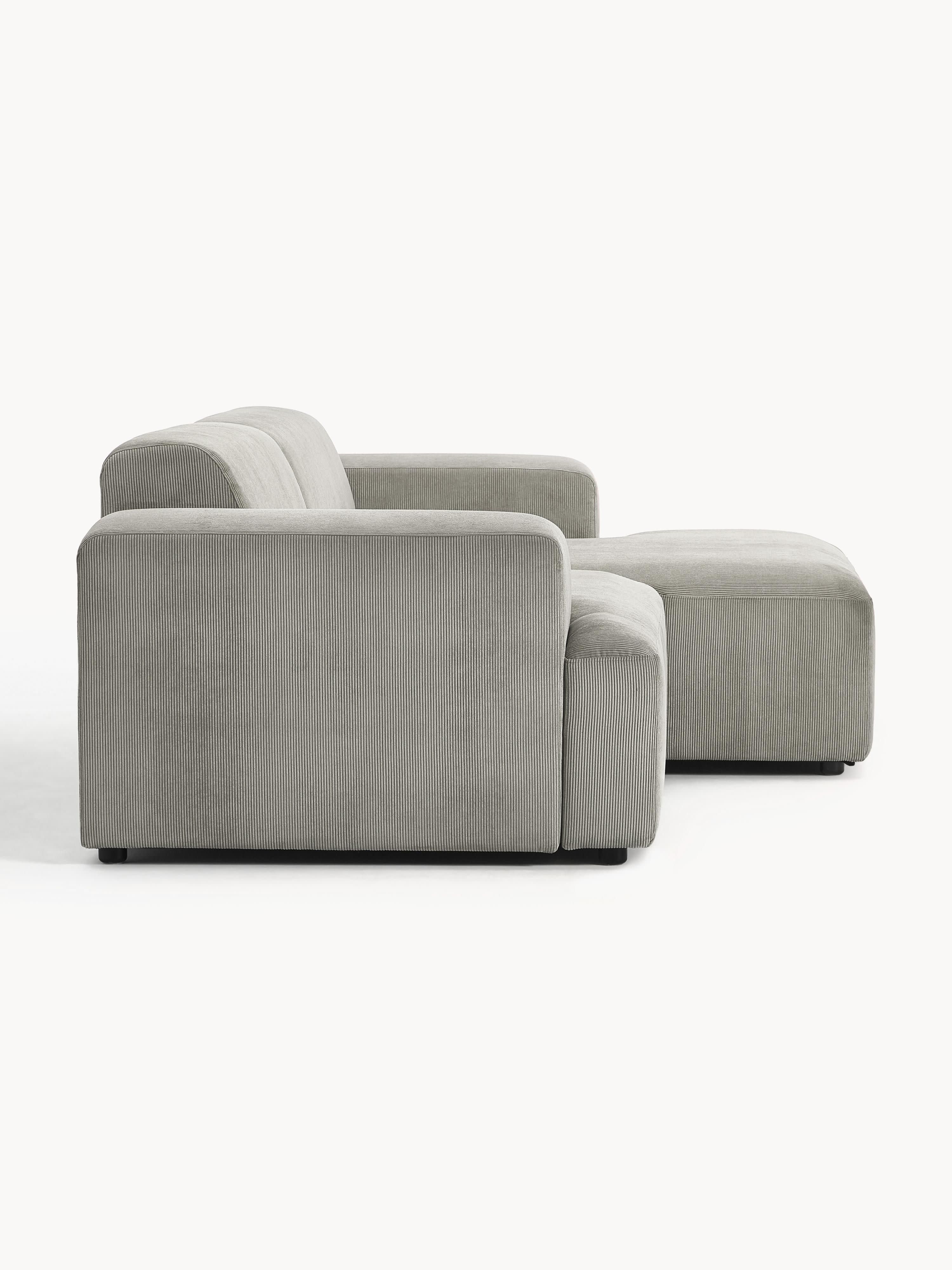 Corduroy hoekbank Melva (3-zits)