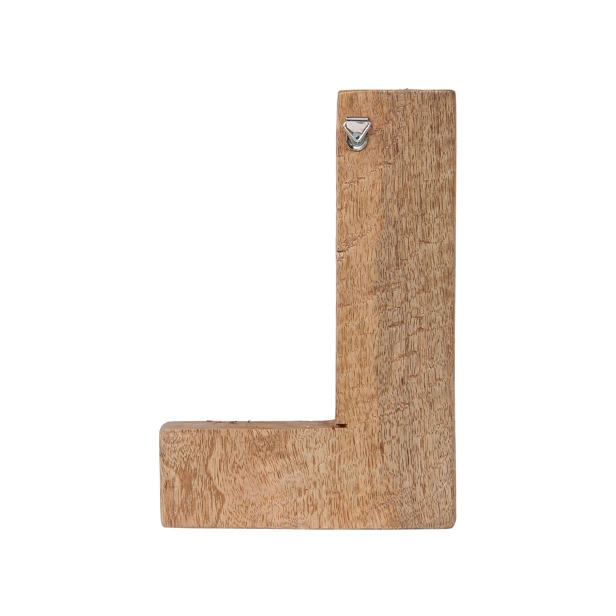 Holzbuchstabe 'L', mehrfarbig, T 2,5 cm, B 13 cm, H 19 cm von fischer's lagerhaus