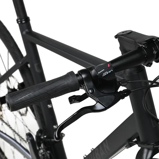 Decathlon Triban - Bicicleta de Estrada Triban RC500 para Adultos, Guidão Reto, Aro 700c, Preta, Tamanho XL