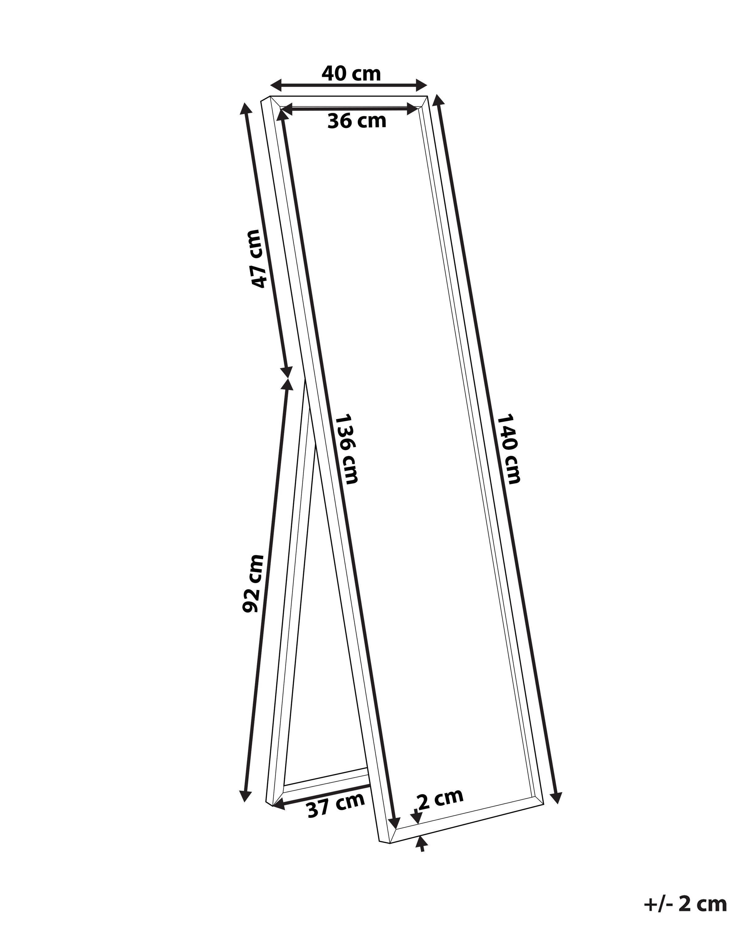 Staande spiegel TORCY 140 cm Wit
