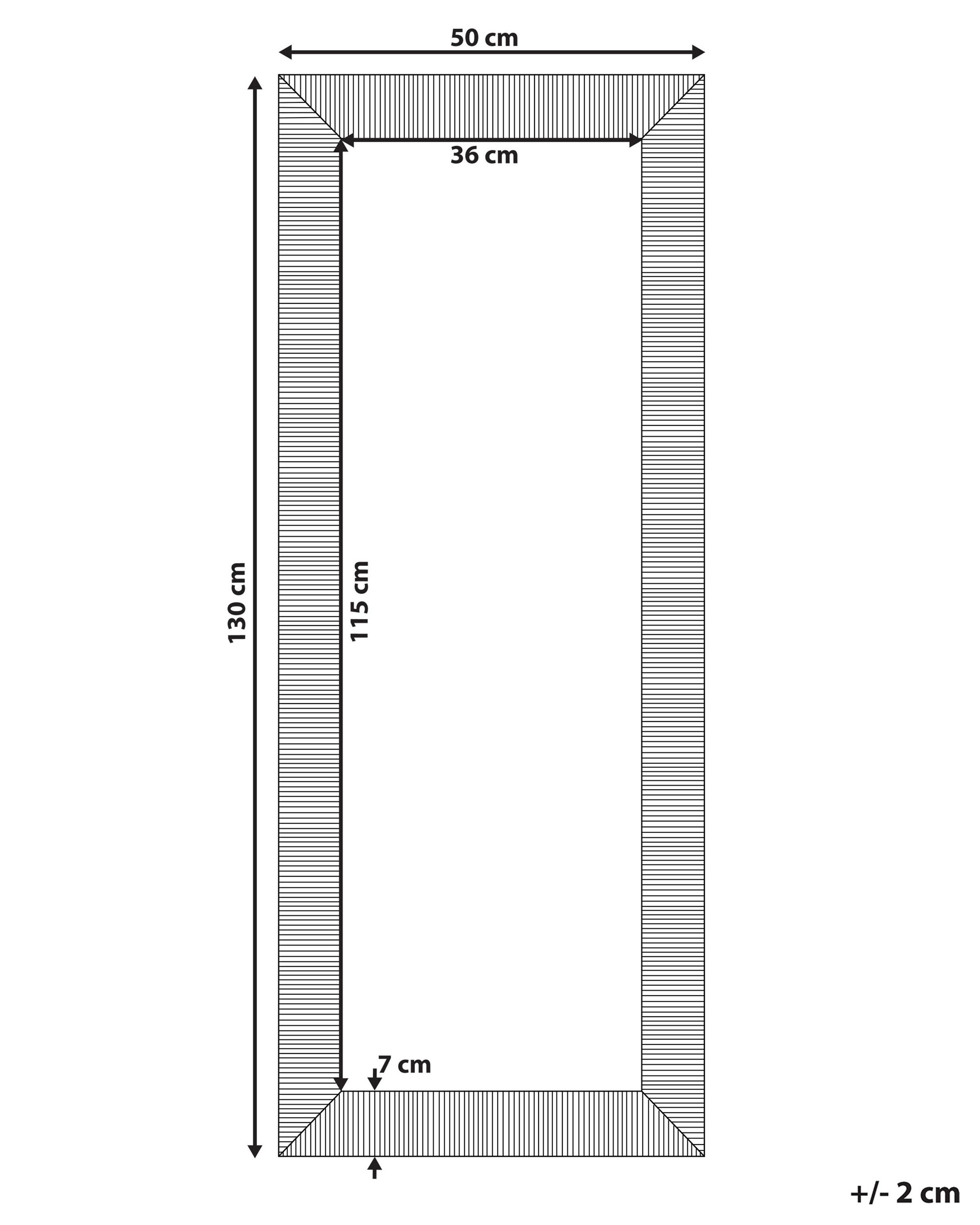 Wandspiegel DRAVEIL 50 cm 130 cm Zwart