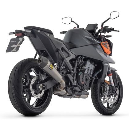 Silencieux Arrow X-KONE Titane embout carbone - Gris